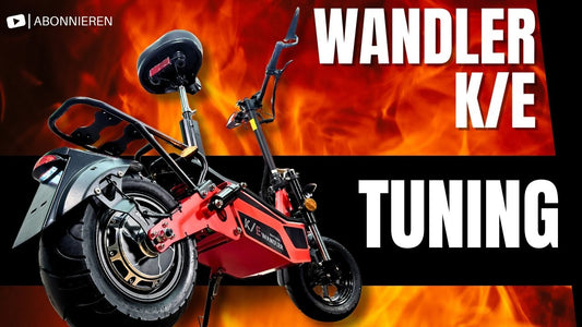 Scooterhelden Tuning für den WANDLER-K/E Elektroroller - Optimiertes Akku-Setup und Tipps für mehr Leistung und Fahrspaß.